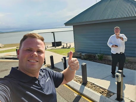 GX Outdoors team visit Lake Awoonga in Queensland  during the Expect More Roadshow