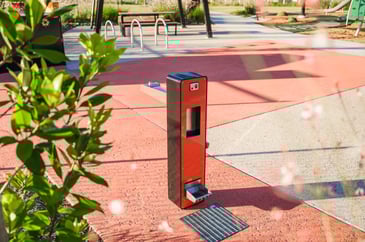 GX Outdoors Akuna Public Park Drinking Fountain installed at Dawn Walloon Estate, QLD 