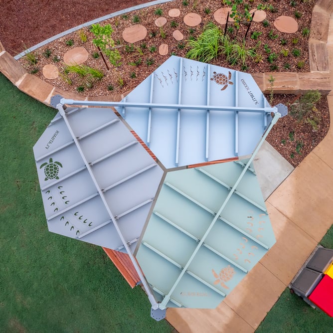 Pandanus™ shade system -  allows for endless configuration possibilities