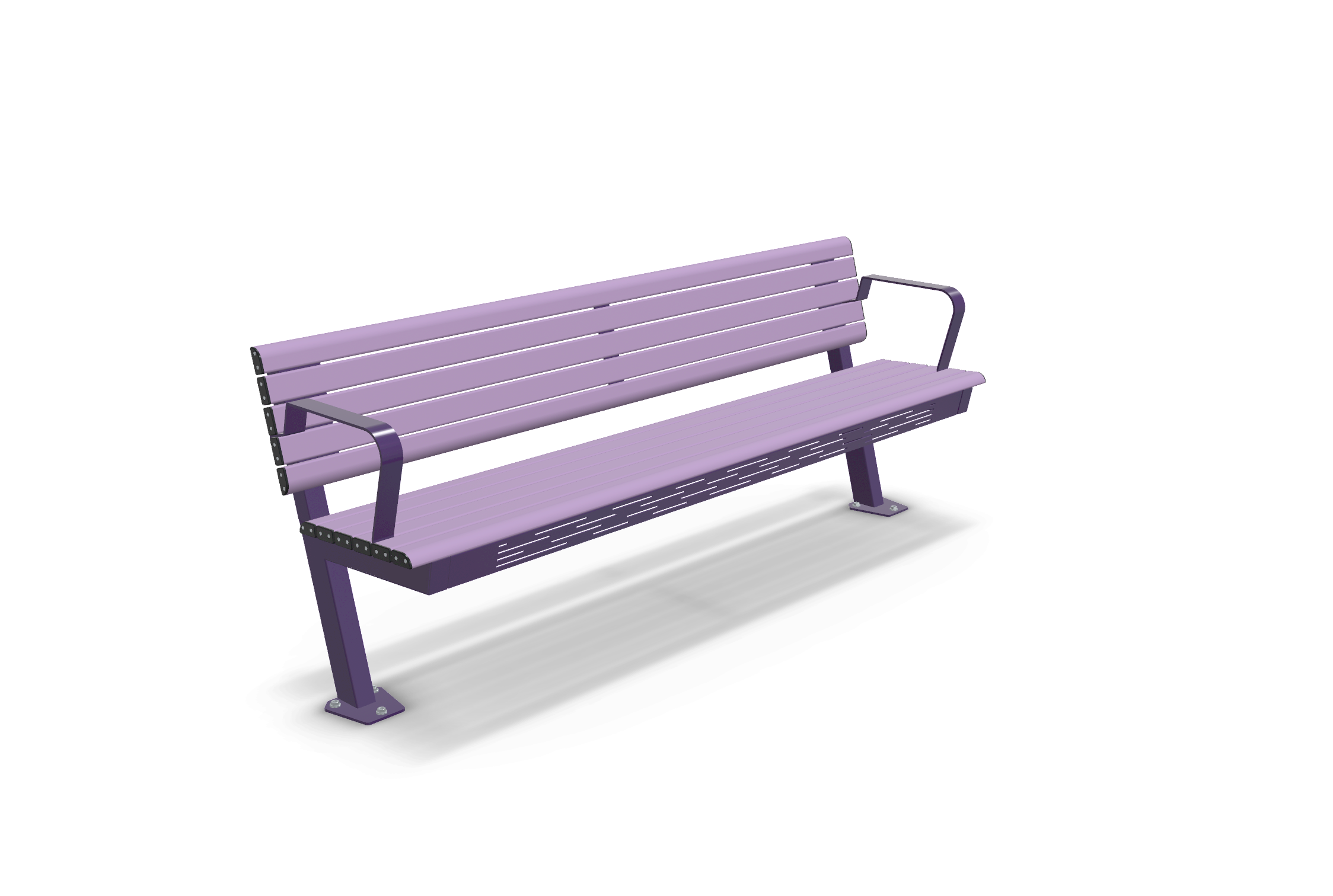 GX Outdoors Streetstyle Park Seat with Armrest
