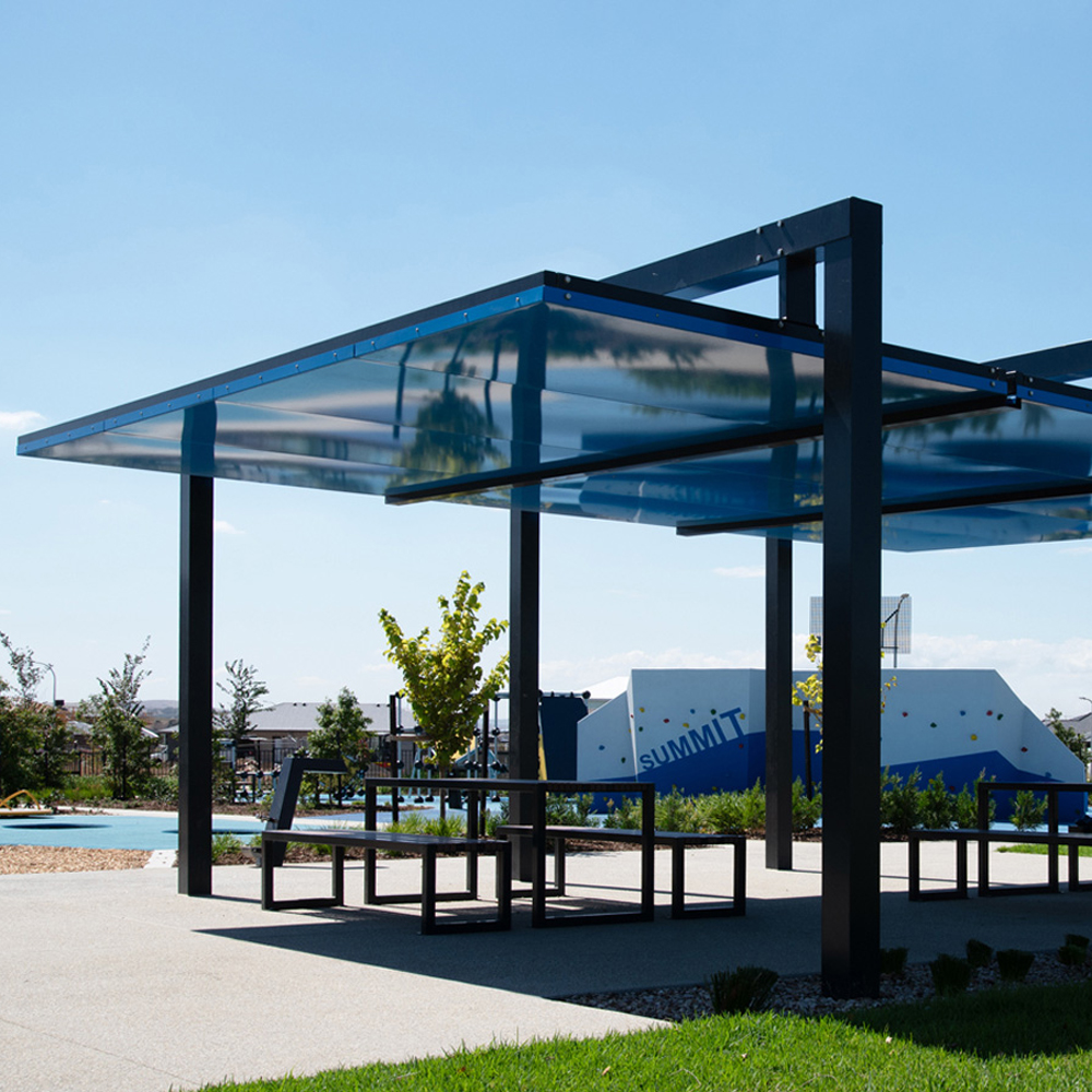 Side by Side Silhouette Shelters 